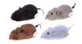 Pet Cat Plastic Rat Mouse Wind Up Toy 11 x 5 cm Assorted Colours 7376