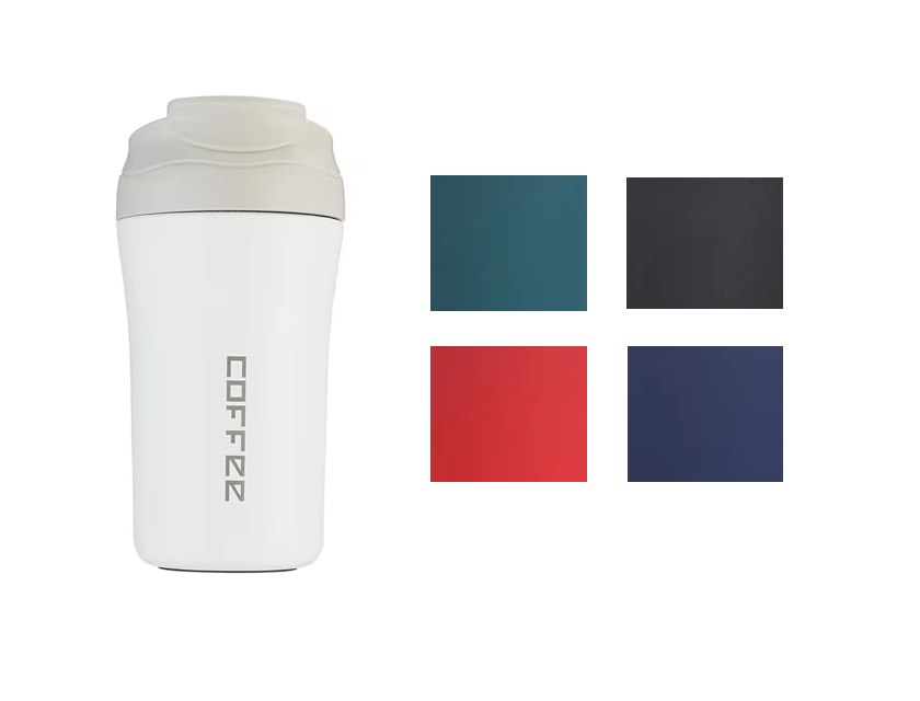 Stainless Steel Coffee Travel Cup Tumbler 15 x 7.5 cm Assorted Colours 7393