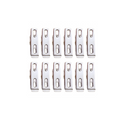 Metal Laundry Clothes Pegs Clips 4.5 x 1 cm Pack of 12 7473