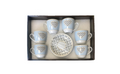 Coffee Tea Cup Mug Set with Saucers Set of 12 Assorted Designs 7520 (Parcel Plus Rate)