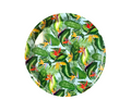Plastic Round Serving Tray with Printed Design 34 cm Assorted Designs 7647