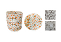 Round Foldable Collapsible Fabric Laundry Basket with Zipper 40 x 47.5 cm Assorted Designs 7657