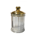 Round Transparent Plastic Candy Sweets Sugar Storage Display Jar with Lid 12.8 x 10 cm 7785