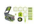Plastic Multifunction Vegetable and Fruit Chopper Slicer Dicer Box 13.5 x 24 x 13 cm Set of 15  7798