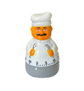 Plastic Little Chef Shaped Kitchen Cooking Timer 60 Minutes 10cm 7873