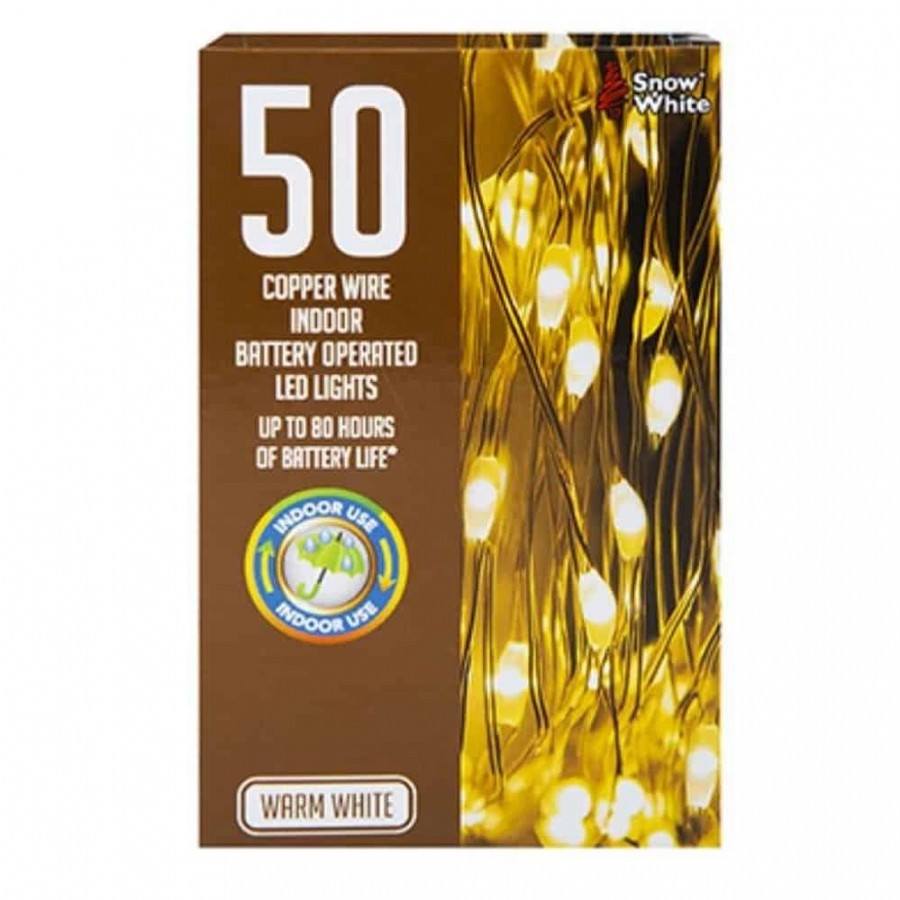 511249W 50 B/O Lights Warm White