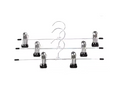 Metal Wardrobe Clothes Trousers Pants Skirt Hanger 28cm Pack of 3 7901