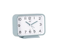 Rectangular Plastic Analogue Alarm Clock 10 x 14.5 x 4.2cm Assorted Colours 7907