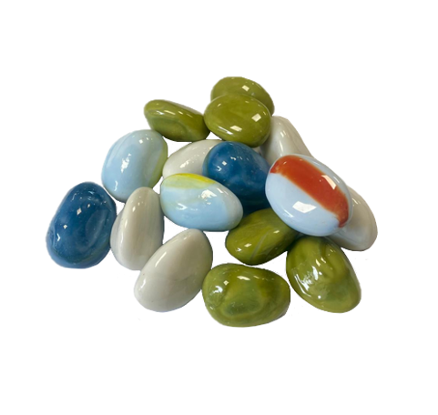 Bag of Mixed Aquarium Fish Tank Polished Stones Assorted Colours and Sizes 7928