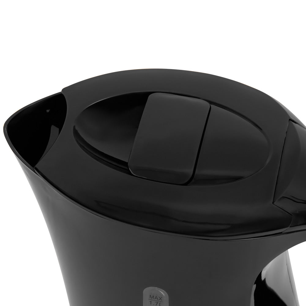 SQ Professional Aquen Plastic Kettle 1.7 Litre 2200W Black 7988