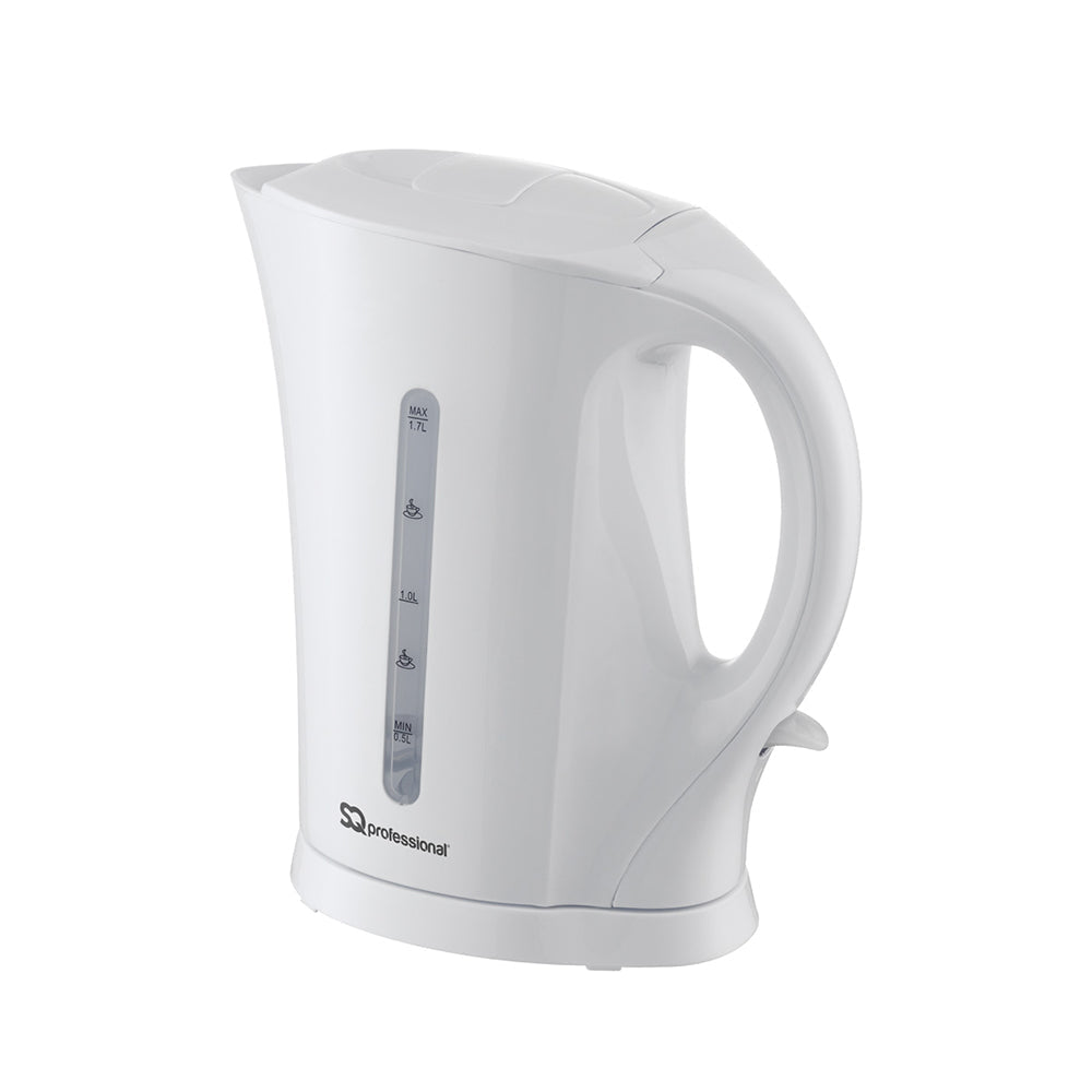 SQ Professional Aquen Plastic Kettle 1.7 Litre 2200W White 4720