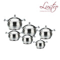 SQ Professional Lustro Stainless Steel Imperiale Casserole Set of 6 7991