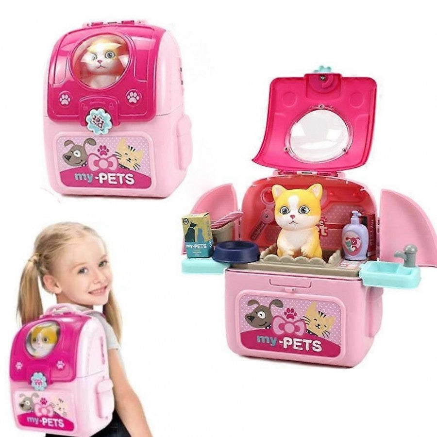 008-967B-2 My Pets Pink Cat Backpack
