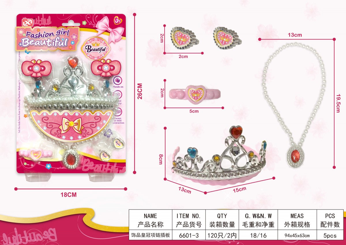 6601-3 Princess Fashion Jewelry Set