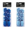8 Pcs Blue Bow Ribbon