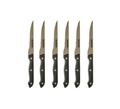 Metal Kitchen Fruit Knife 22.5cm Pack of 6 Plastic Handle 8004