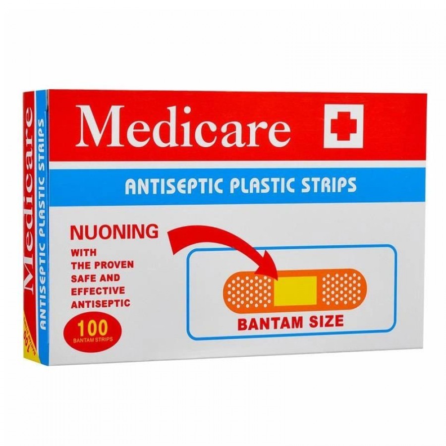 HS-72802 100pk Antiseptic Bantam Sized Plasters
