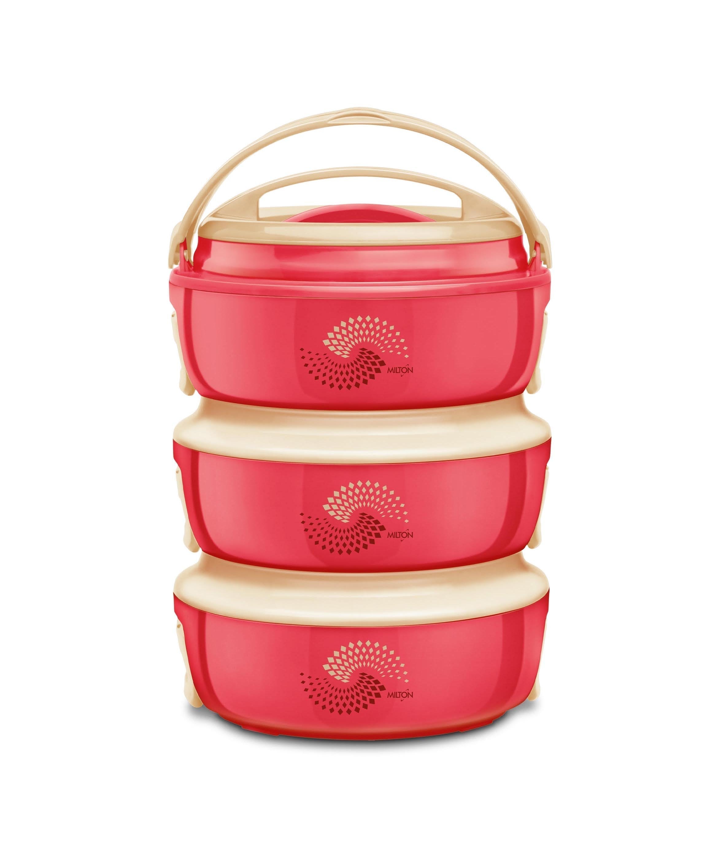 SQ Professional Venture Insulated Hot Pot Set of 3 Pink 1.5L 8427
