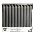 Table Candles 8" Pack of 30 Grey 84816