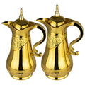 Durane Ornate Tea Coffee Vacuum Flask Hot Drink Dispenser Jug Set of 2 Gold 8556