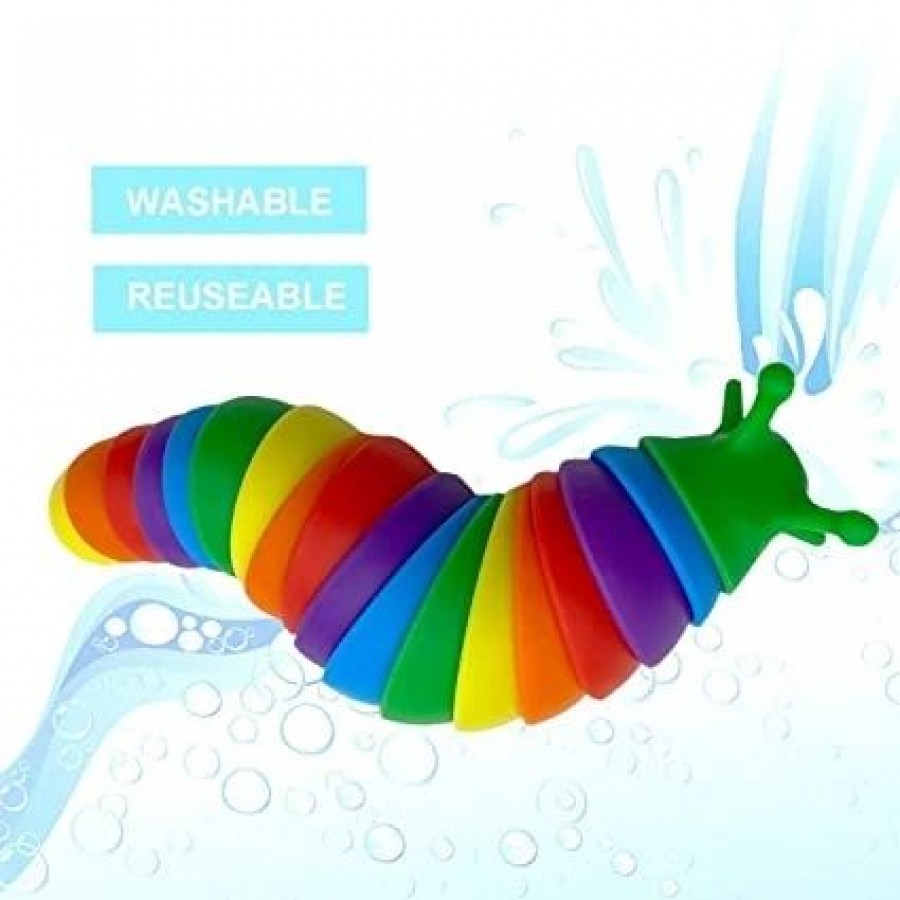 Wiggly D1 Wiggly Articulated 20cm Wiggly Articulated Caterpillar Fidget Toy 3D