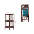 2 Tier Coffee Wooden Corner Rack Multipurpose Use Wooden Rack 28 x 26 x 60cm 8791