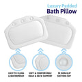 Non-Slip Comfort Bath Pillow Cushion 30 x 36cm, 254g – SKU 8905
