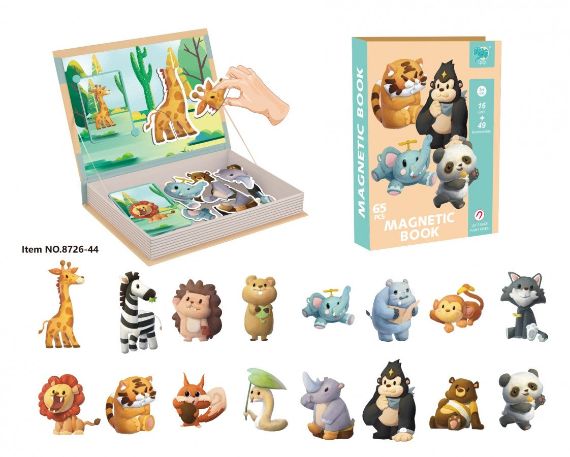 8726-44 Magnetic Jungle Puzzle Book