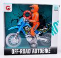9969-1D Off-Road Motorbike – Friction-Powered with Light & Sound, Durable Design