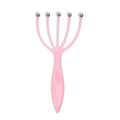 5 Claw Roller Ball Scalp Head Massager 18 cm Pink W6521