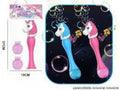 0505-288-8 Unicorn Bubble Maker Light Up (Blue &amp; Pink)