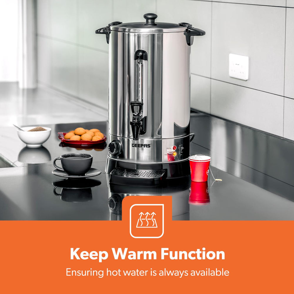Stainless Steel Catering Size Electric Water Boiler with Adjustable Thermostat 20L GK38048