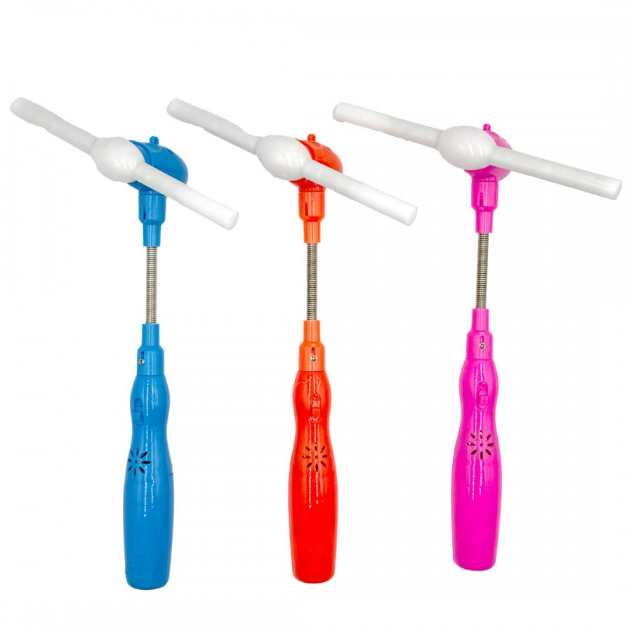 0104-4101  (X6) Light Up Spinning Toy 3 Colours PACK 6