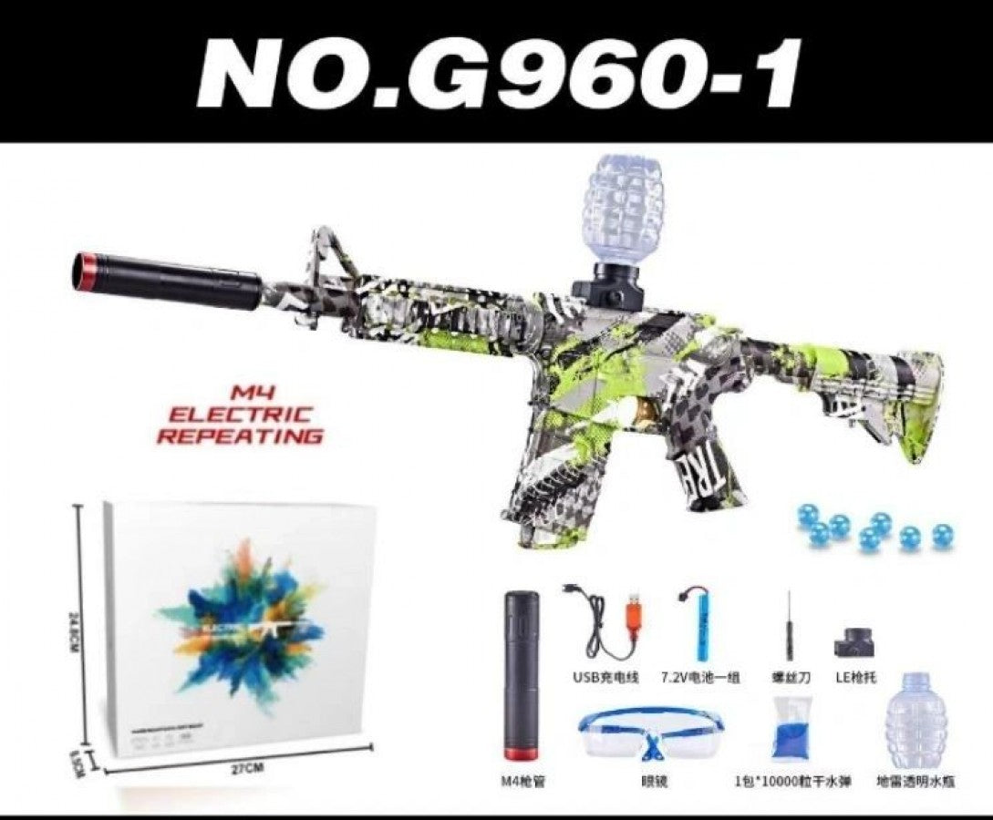 G960-1,4,5 M4 Gel Blaster Assorted Colours