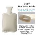 DGI Rubber Hot Water Bottle 2.0L 33 x 20cm 9251