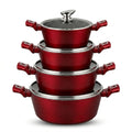 Sigma 4-Piece Casserole Set with Lids, Red, 18-20-24cm, SKU DL9131