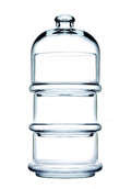 PB Glass Villa Patisserie Serving Bowl with Dome 3 Tier 22 x 8 cm 96986