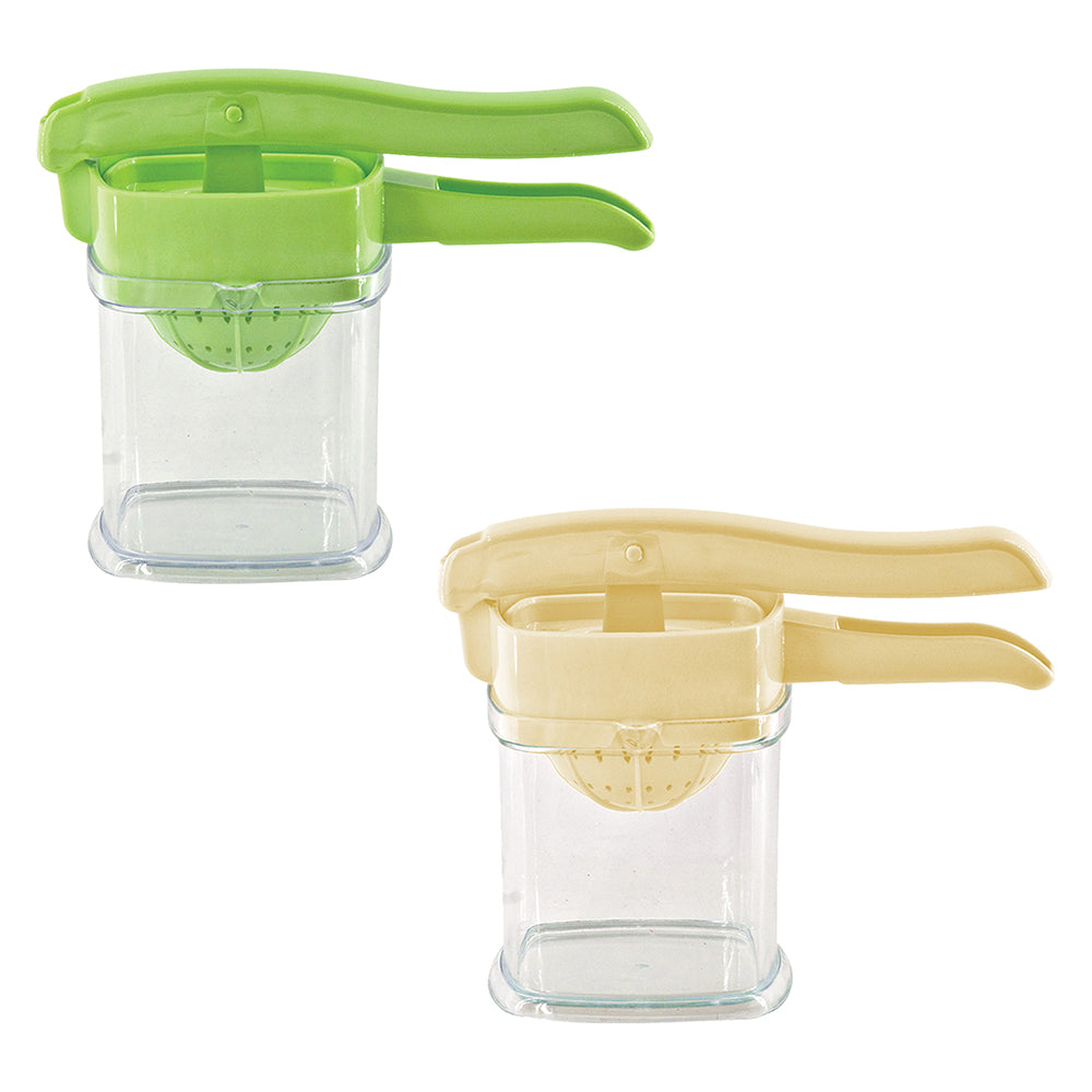 Plastic Manual Hand Press Lemon Orange Juice Squeezer Press 0.5L Assorted Colours SQ5279 / 9879