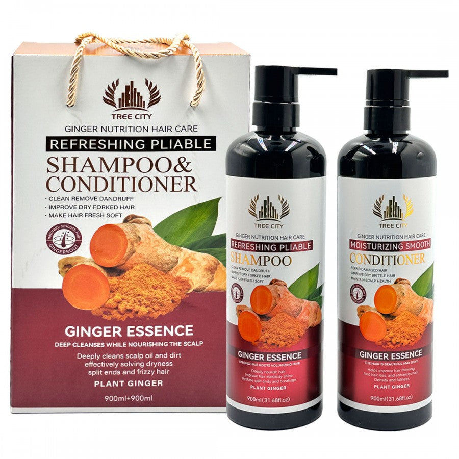 0805-31108 Ginger Nutrition Shampoo & Conditioner | Refreshing & Nourishing Hair Care TC-2382