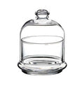 PB Glass Villa Patisserie Serving Bowl Butter Dish with Dome Small 76mm / 220ml 98973 (Parcel Plus Rate)