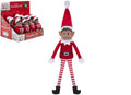 446148 12" Red Reg Long Leg Soft Body Asian Boy Elf Tag + D/ Box