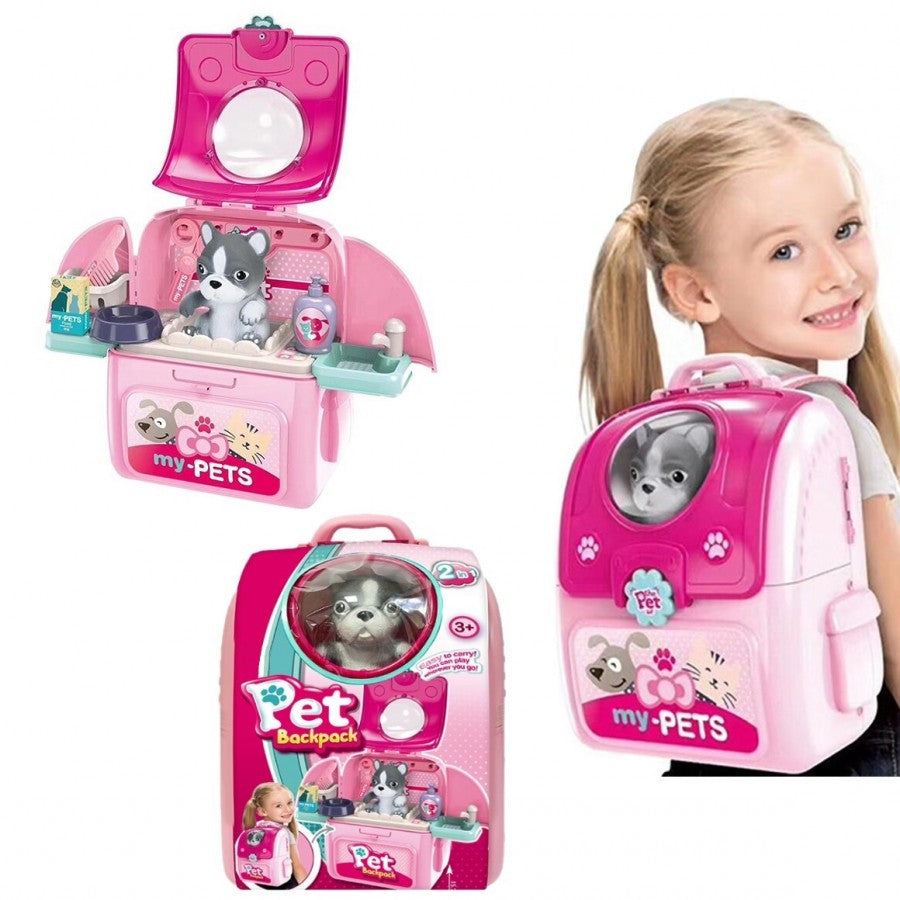 008-967B-1 My Pets Pink Dog Backpack