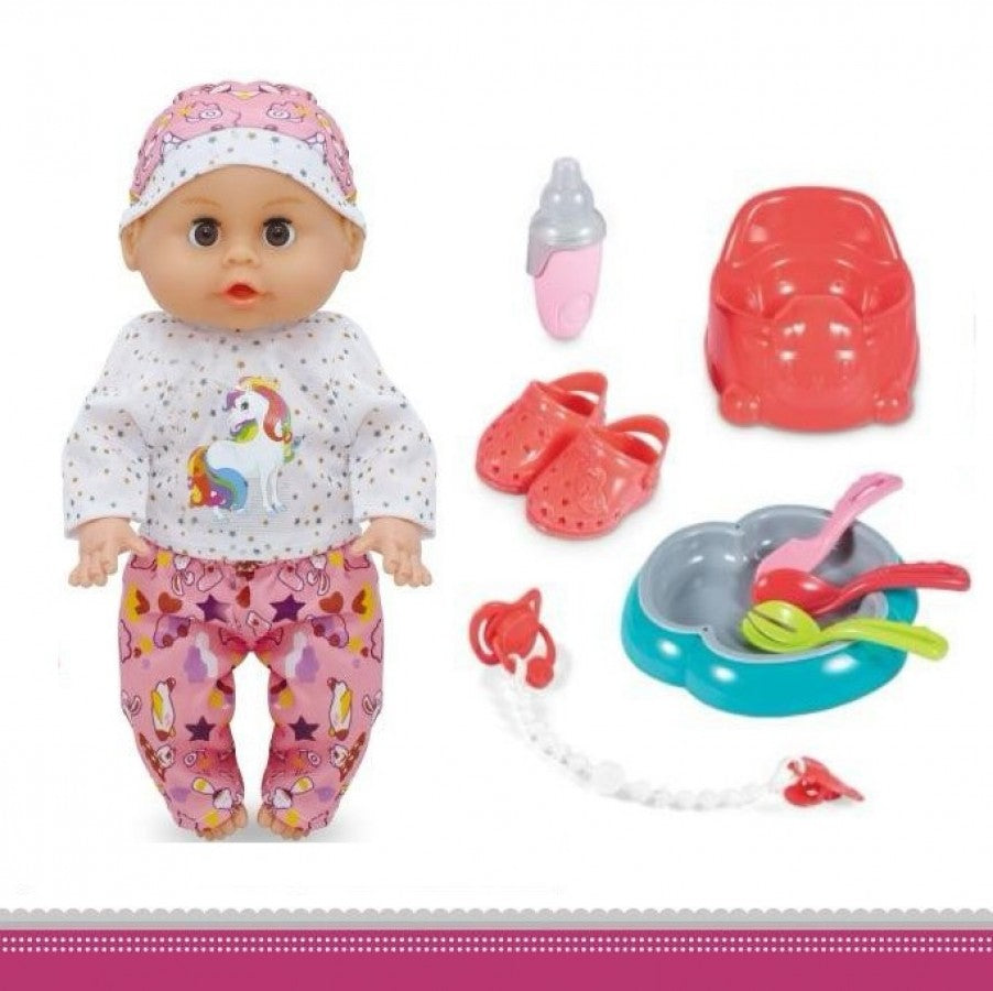 MY2026-11 Baby Doll With Sound & Accessories Pretend Play W Pyjamas