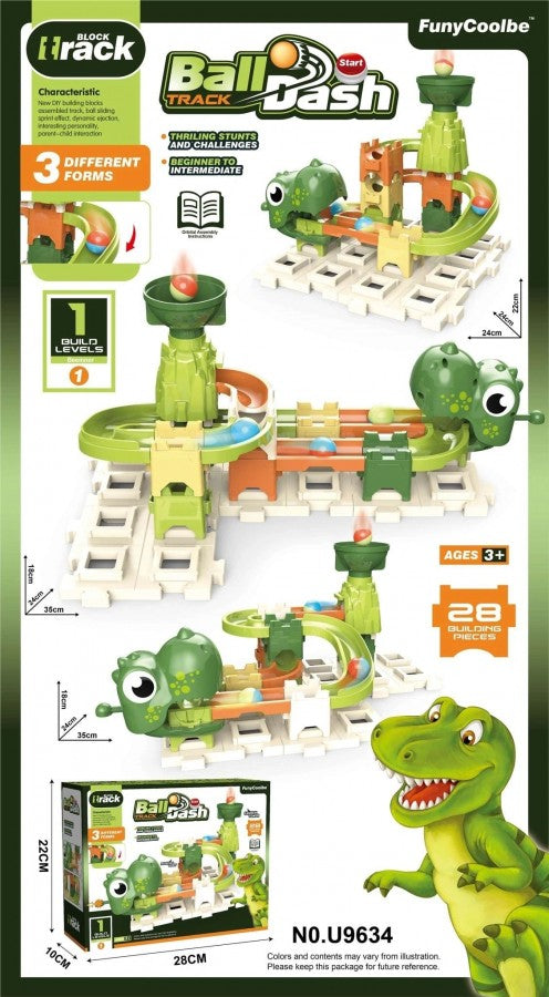 U9634 Ball Dash Track 3 Different Formations 28pcs