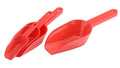 Plastic Dry Food Sweets Candy Scoop Shovel Set of 4 Assorted Colours AK459 A