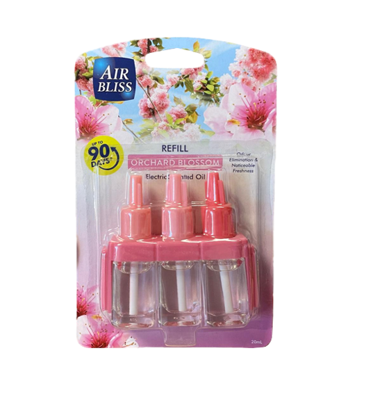 Air Bliss Air Freshener Scented Oil Plug In Refill 20ml Orchid Blossom AOB