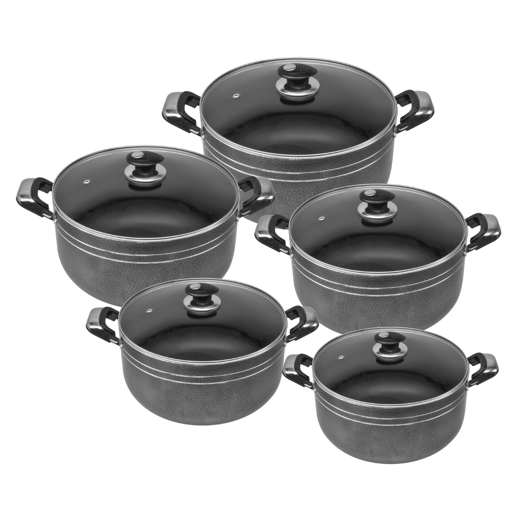 Una Non-stick Athena Stockpot Set of 5 18-20-22-24-26cm 2733
