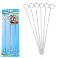 Metal BBQ Skewers Kebab Sticks 25cm Pack of 6 3481