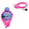 Bicycle Lock with d 2 Keys Assorted Colours 0684 A