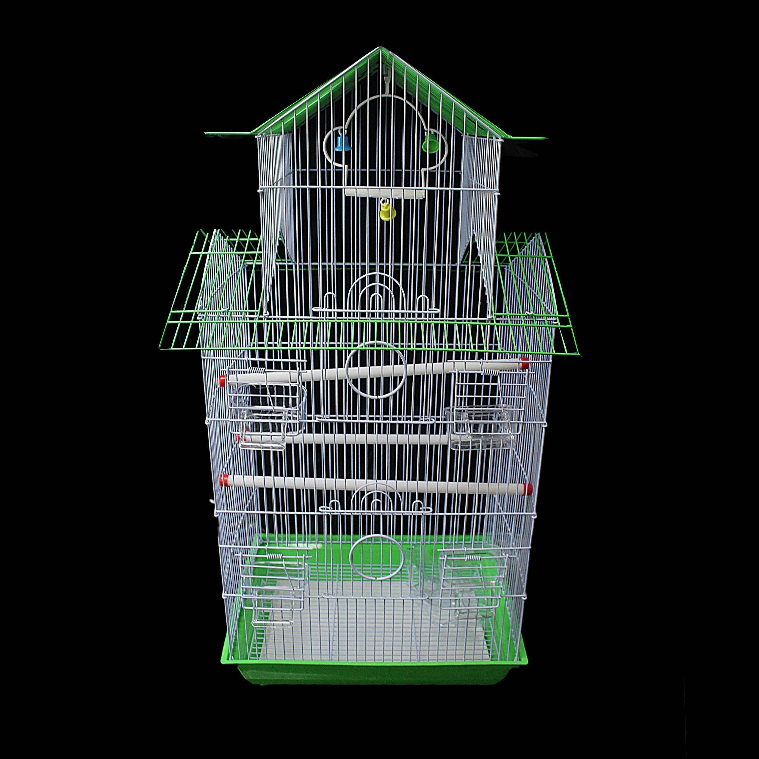 Large Metal Bird Cage 72 x 37 cm Assorted Colours 0085